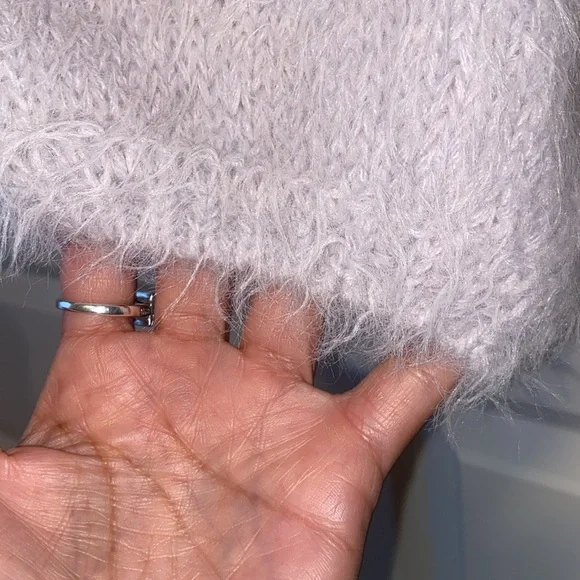 Free People Flurry Sweater NWOT In Lilac Frost - Picture 5 of 8